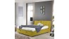 Látková postel 180 x 200 s úložným prostorem žlutá, Novi , Postele- 2