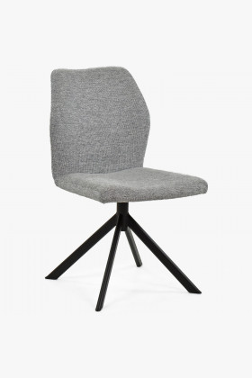 Židle na kovových nohách, barva šedá , Jídelní židle- 1