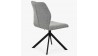 Židle na kovových nohách, barva šedá , Jídelní židle- 4