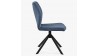 Židle na kovových nohách, tmavě modrá , Jídelní židle- 5