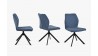 Židle na kovových nohách, tmavě modrá , Jídelní židle- 10