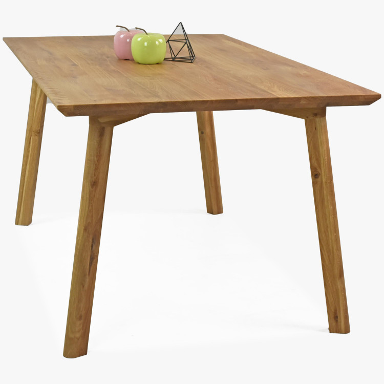 Dubový stůl z masivu 160 x 90 cm, Emily , Jídelní stoly- 4