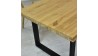 Jídelní stůl z dubového dřeva 200 x 100 cm, přírodní vzhled , Jídelní stoly- 5