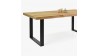 Jídelní stůl z dubového dřeva 160 x 90 cm, přírodní vzhled , Jídelní stoly- 4