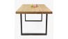 Jídelní stůl z dubového dřeva 160 x 90 cm, přírodní vzhled , Jídelní stoly- 3