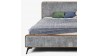 Látková manželská postel na nožičkách 180 x 200 , Dřevěný nábytek z masívu- 4