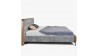 Látková manželská postel na nožičkách 180 x 200 , Dřevěný nábytek z masívu- 3