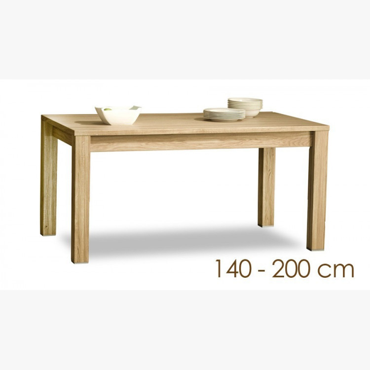 Dubový stůl rozkládací 140 x 90