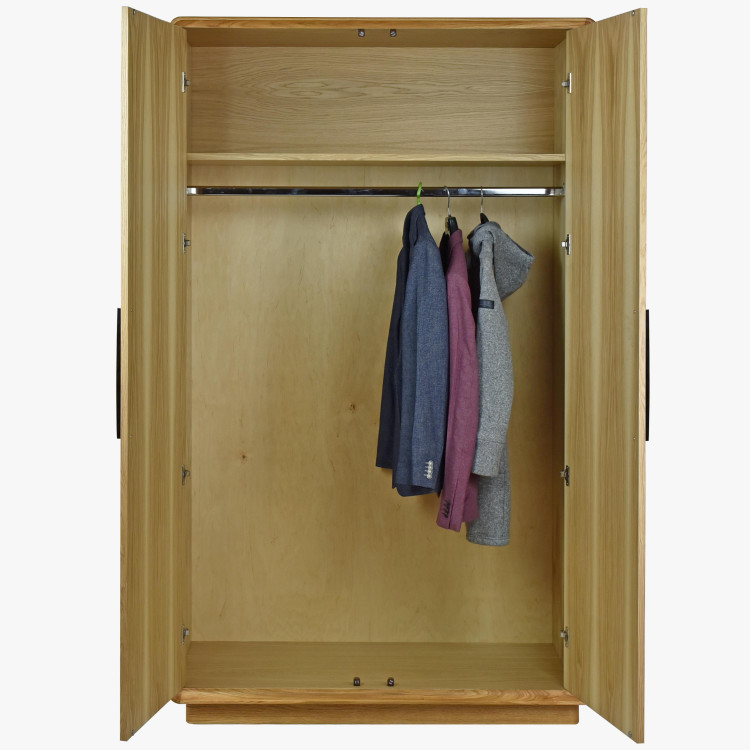 2 dveřová šatní skříň barva dub , Šatní skříně- 3
