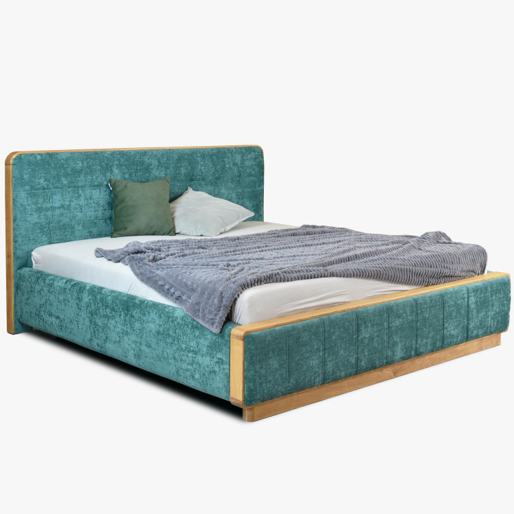 Látková manželská postel 180 x 200, Lisabon , Dřevěný nábytek z masívu- 1
