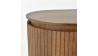 Zaoblená komoda v barvě ořech , Dřevěný nábytek z masívu- 8