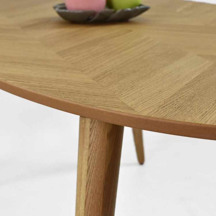 Oválný jídelní stůl 190 x 95 cm, barva dub , Jídelní stoly- 7