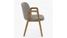 Moderní židle dub, barva čalounění Taupe , Jídelní židle- 5