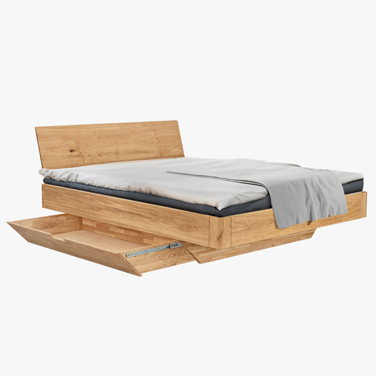 Dubová postel s úložným prostorem 180 x 200 cm , Dubové postele- 5