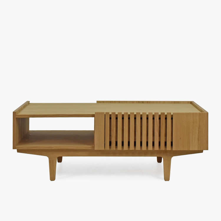 Konferenční stolek More - s dubovými lamelami , Konferenční stolky- 1