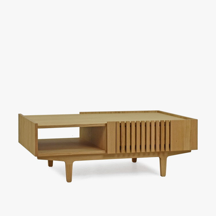 Konferenční stolek More - s dubovými lamelami , Konferenční stolky- 8