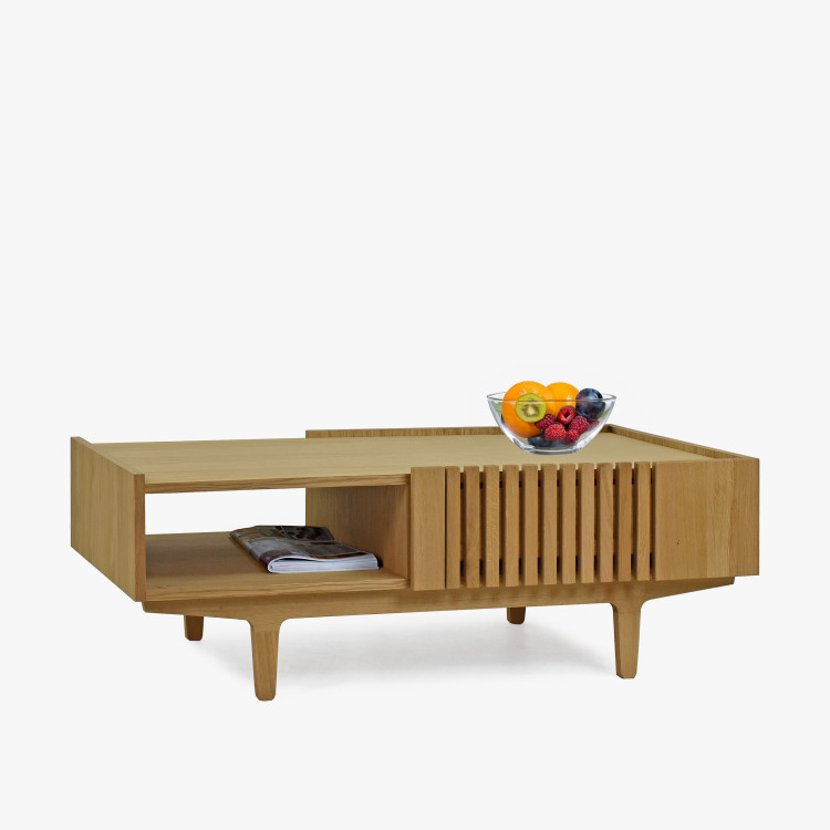 Konferenční stolek More - s dubovými lamelami , Konferenční stolky- 3