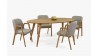 Designový oválný stůl a židle set pro čtyři , Jídelní sety- 10