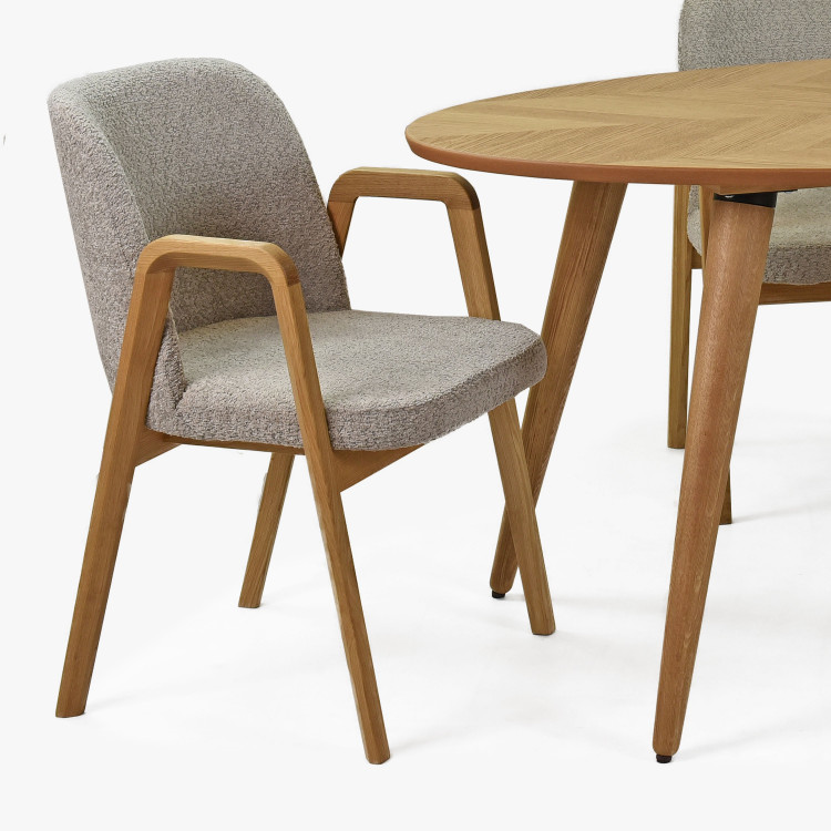 Designový oválný stůl a židle set pro čtyři , Jídelní sety- 2
