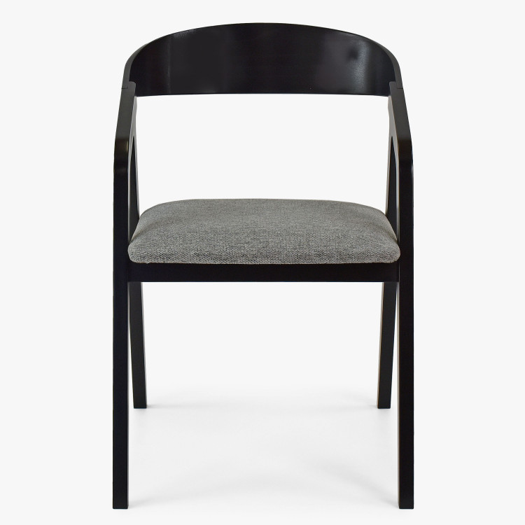 Černá dřevěná jídelní židle , Jídelní židle- 5