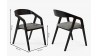 Černá dřevěná jídelní židle , Jídelní židle- 8