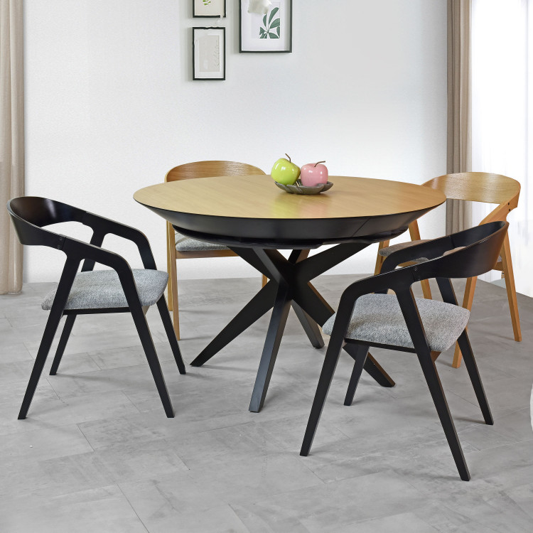Černá dřevěná jídelní židle , Jídelní židle- 10