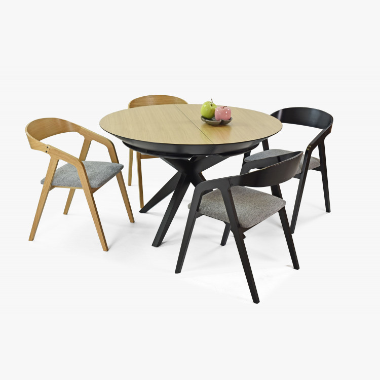 Černá dřevěná jídelní židle , Jídelní židle- 12