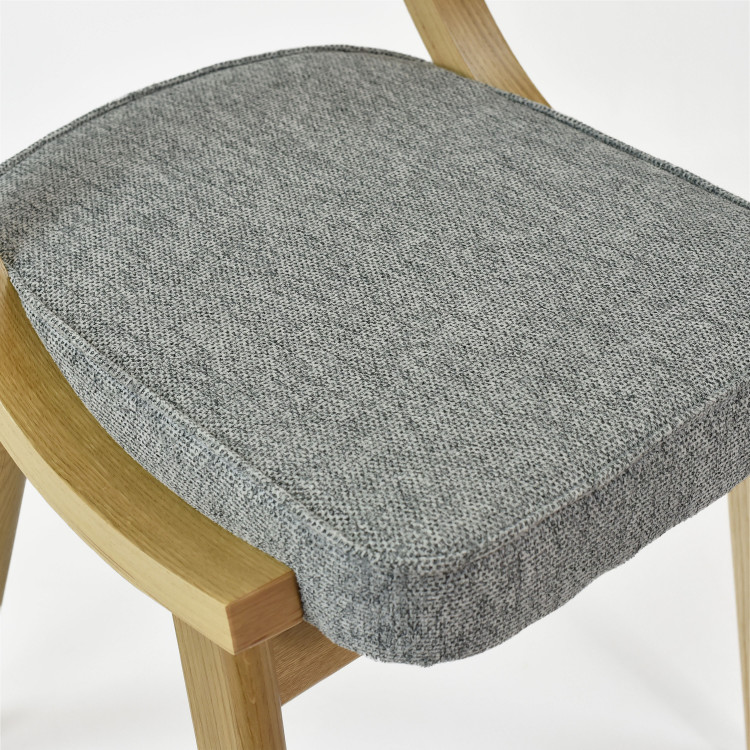 Jídelní židle dub s šedým čalouněním , Jídelní židle- 9