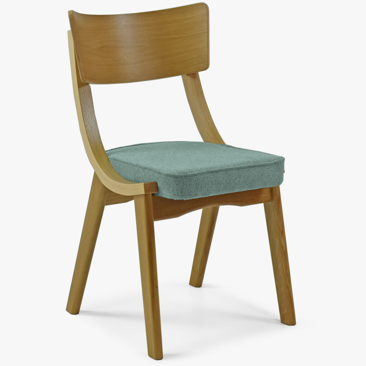 Jídelní židle dub s mátovým čalouněním , Jídelní židle- 1