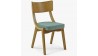 Jídelní židle dub s mátovým čalouněním , Jídelní židle- 1