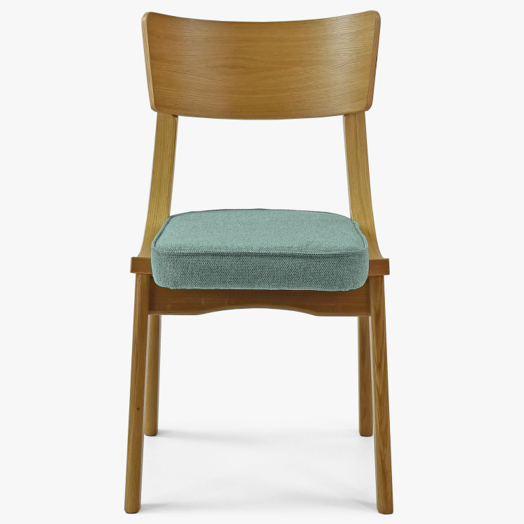 Jídelní židle dub s mátovým čalouněním , Jídelní židle- 3