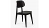 Černá jídelní židle celo dřevěná , Jídelní židle- 1