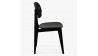 Černá jídelní židle celo dřevěná , Jídelní židle- 4