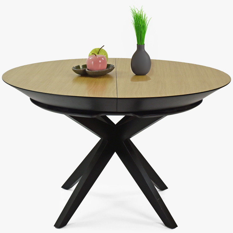 Kulatý jídelní stůl - rozkladací Ø127 cm , Jídelní stoly- 4