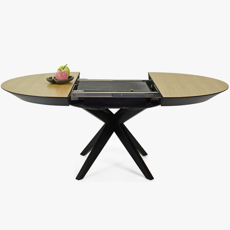 Kulatý jídelní stůl - rozkladací Ø127 cm , Jídelní stoly- 3