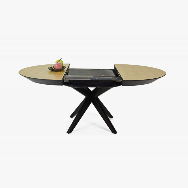 Kulatý jídelní stůl - rozkladací Ø127 cm , Jídelní stoly- 8