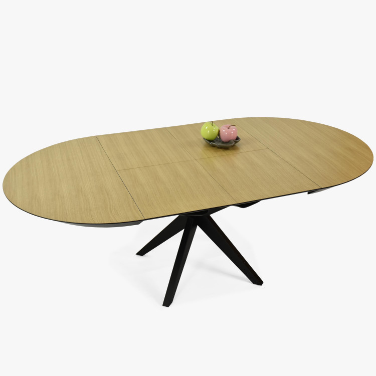 Kulatý jídelní stůl - rozkladací Ø127 cm , Jídelní stoly- 2