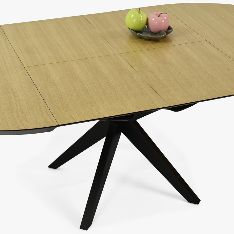Kulatý jídelní stůl - rozkladací Ø127 cm , Jídelní stoly- 6