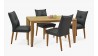 Set komfortní židle a stůl 140 x 80 masiv dub , Jídelní sety- 17