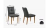 Set komfortní židle a stůl 140 x 80 masiv dub , Jídelní sety- 21