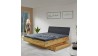 Dřevěná postel dub s možností odkládacího prostoru 180 x 200 cm , Dubové postele- 2