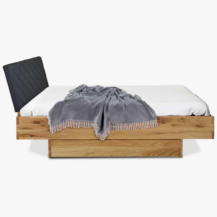Dřevěná postel dub s možností odkládacího prostoru 180 x 200 cm , Dubové postele- 9