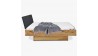 Dřevěná postel dub s možností odkládacího prostoru 180 x 200 cm , Dubové postele- 9