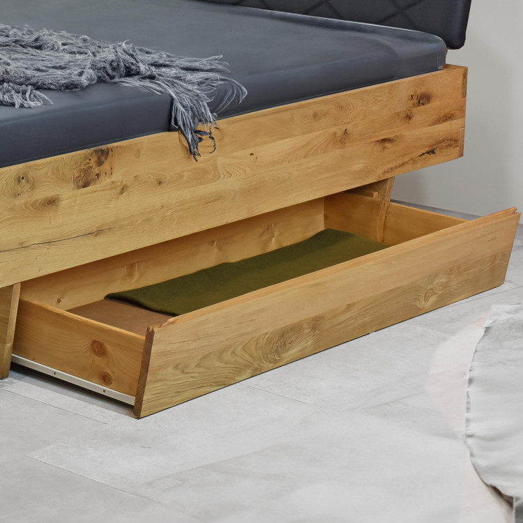 Dřevěná postel dub s možností odkládacího prostoru 180 x 200 cm , Dubové postele- 10