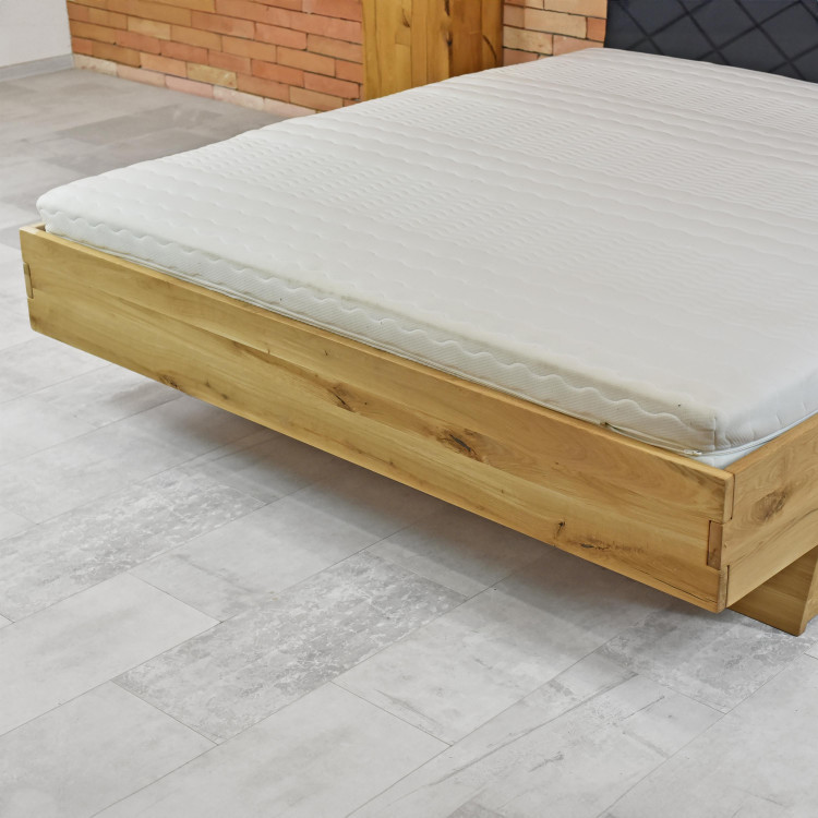 Dřevěná postel dub s možností odkládacího prostoru 180 x 200 cm , Dubové postele- 11