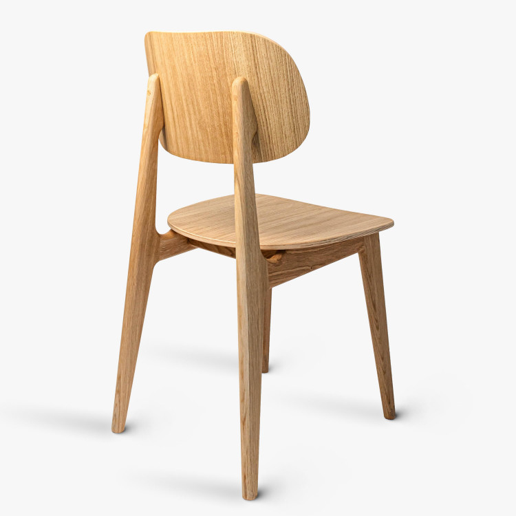Celo dřevěná dubová židle , Jídelní židle- 4