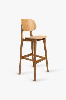 Celo dřevěná barová židle dubová
