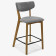Barová židle,Amisa světle šedá , Barové židle- 1