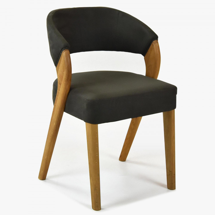 Designová luxusní židle - dub, Almondo , Jídelní židle- 1