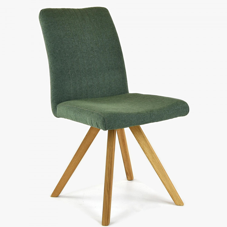 Židle dubové nohy zelená, easy clean Paris , Jídelní židle- 1